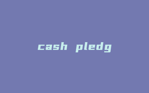cash pledge和deposit