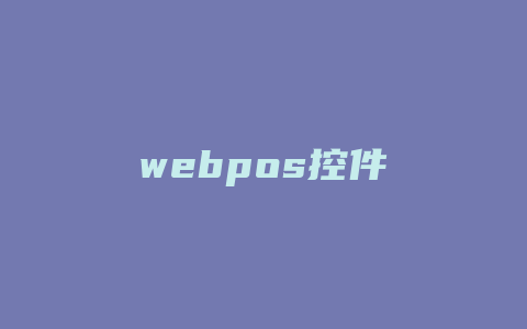 webpos控件